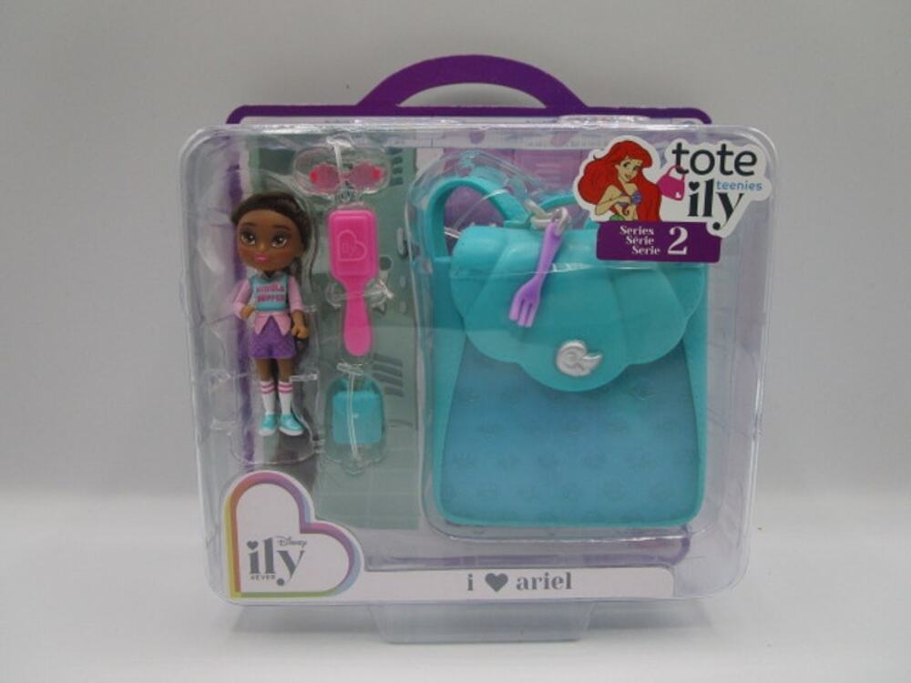 Disney ILY 4Ever Tote Teenies I Love Ariel Series 2 Mini Figure & Purse Jakks